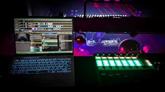 VJ control position at AliceAnna Social Club
