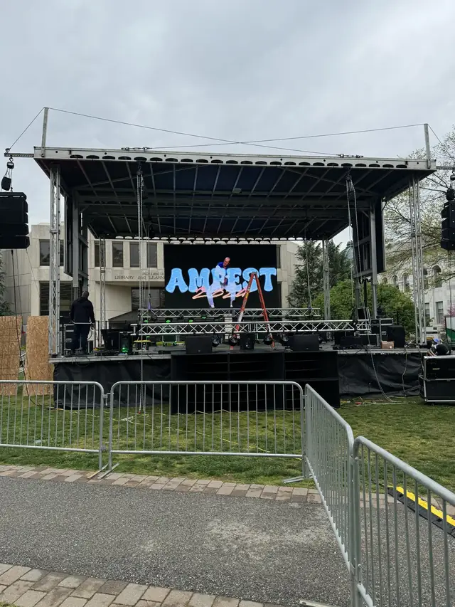 AMFest outdoor stage and LED wall