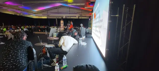 DPR runway and LED display setup